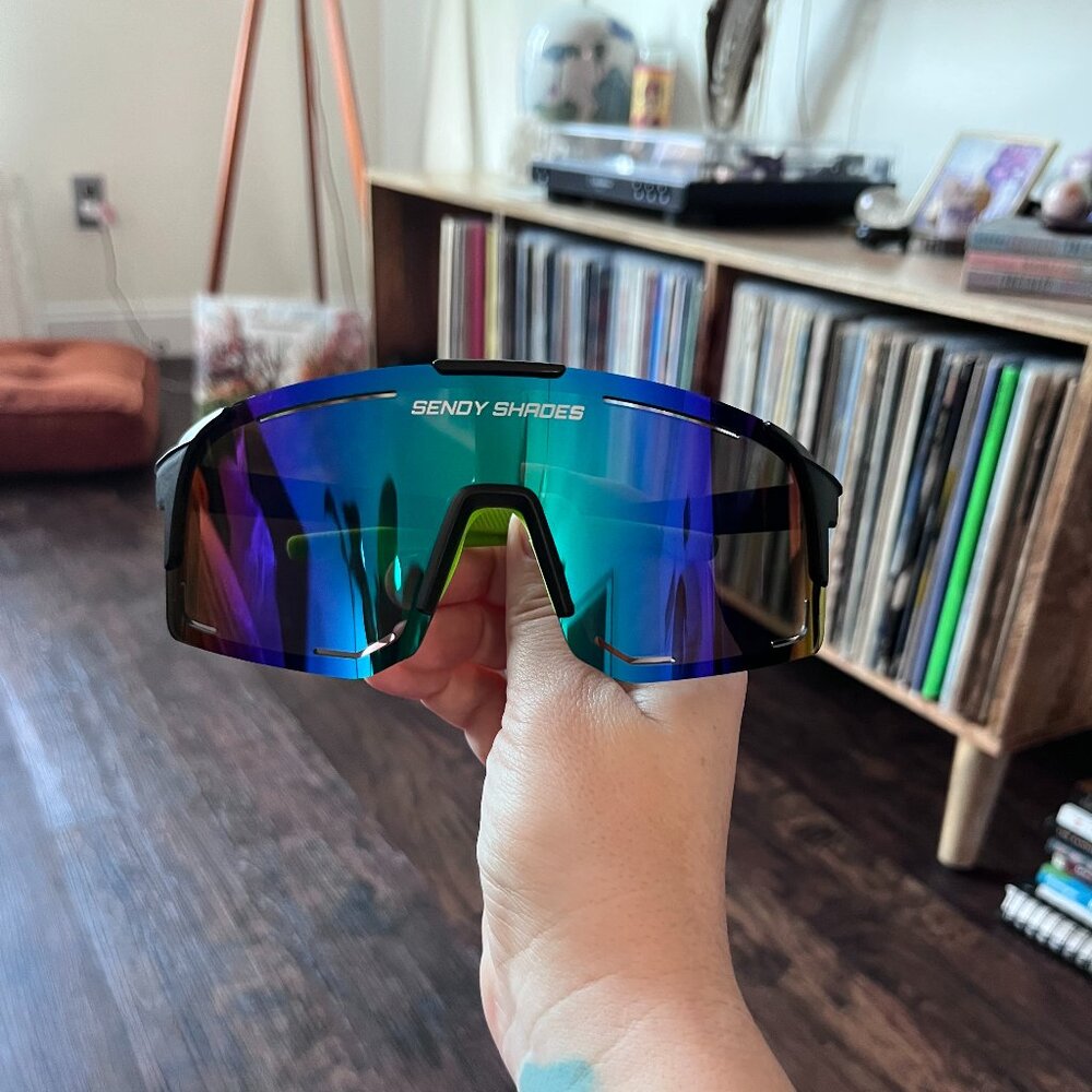 Sendy Shades Oversized Shield Sport Sunglasses One Size